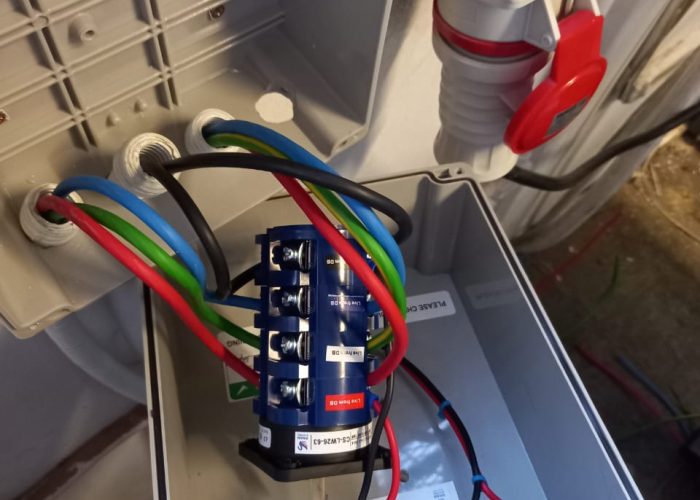 Generator changeover switch installation